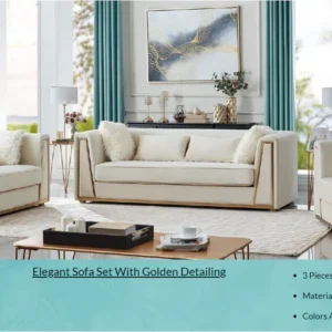 2112 BEIGE SOFA LOVESEAT